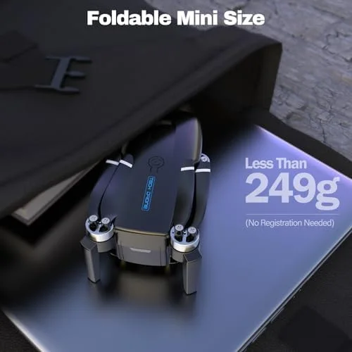 LMRC-12 Drone with 1080p UHD Camera for Adults Beginner, Foldable 2.4GHz FPV Drone, Less than 249g, RC Quadcopter Toys Gifts with Brushless Motor, Altitude Hold, Follow Me, 2 Batteries, Black 8 LMRC-12 Drone with 1080p UHD Camera for Adults Beginner, Foldable 2.4GHz FPV Drone, Less than 249g, RC Quadcopter Toys Gifts with Brushless Motor, Altitude Hold, Follow Me, 2 Batteries, Black - Image 8