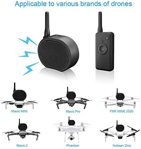Mini Drone Megaphone, Wi-fi Moveable Speaker USB Charging Lengthy-Distance 2KM Management Appropriate for DJI Mavic Mini/Mavic 2/Mavic Professional/FIMI X8SE 2020/Phantom/Hubsan Zino - Image 4