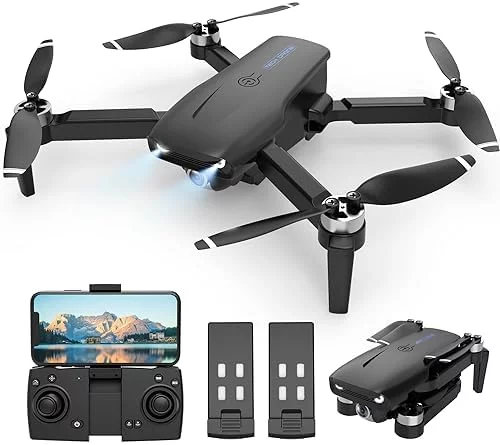 LMRC-12 Drone with 1080p UHD Camera for Adults Beginner, Foldable 2.4GHz FPV Drone, Less than 249g, RC Quadcopter Toys Gifts with Brushless Motor, Altitude Hold, Follow Me, 2 Batteries, Black 2 LMRC-12 Drone with 1080p UHD Camera for Adults Beginner, Foldable 2.4GHz FPV Drone, Less than 249g, RC Quadcopter Toys Gifts with Brushless Motor, Altitude Hold, Follow Me, 2 Batteries, Black - Image 2