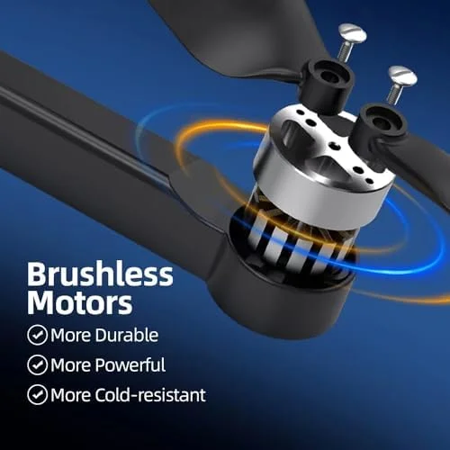 LMRC-12 Drone with 1080p UHD Camera for Adults Beginner, Foldable 2.4GHz FPV Drone, Less than 249g, RC Quadcopter Toys Gifts with Brushless Motor, Altitude Hold, Follow Me, 2 Batteries, Black 3 LMRC-12 Drone with 1080p UHD Camera for Adults Beginner, Foldable 2.4GHz FPV Drone, Less than 249g, RC Quadcopter Toys Gifts with Brushless Motor, Altitude Hold, Follow Me, 2 Batteries, Black - Image 3
