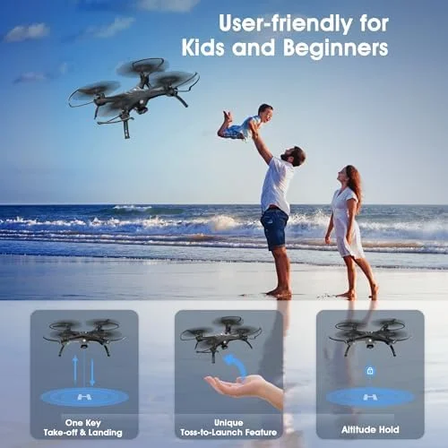 ATTOP FPV Drone with Camera for Adults/Kids/Beginners, Total 30 Mins Flight time FPV Drones, 120°Wide View, Easy Control with Remote/App/Voice/Gesture/Gravity, 1 Key Operation, Boys & Girls Toy Drone 4 ATTOP FPV Drone with Camera for Adults/Kids/Beginners, Total 30 Mins Flight time FPV Drones, 120°Wide View, Easy Control with Remote/App/Voice/Gesture/Gravity, 1 Key Operation, Boys & Girls Toy Drone - Image 4