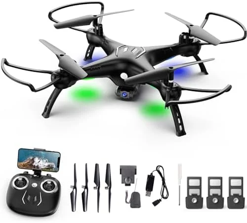 ATTOP FPV Drone with Camera for Adults/Kids/Beginners, Total 30 Mins Flight time FPV Drones, 120°Wide View, Easy Control with Remote/App/Voice/Gesture/Gravity, 1 Key Operation, Boys & Girls Toy Drone 2 ATTOP FPV Drone with Camera for Adults/Kids/Beginners, Total 30 Mins Flight time FPV Drones, 120°Wide View, Easy Control with Remote/App/Voice/Gesture/Gravity, 1 Key Operation, Boys & Girls Toy Drone - Image 2
