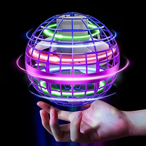 Tikduck Flying Orb Ball 2023 Toys Hovering Hover Boomerang Galactic Fidget Cool Magic Hand Managed Mini Drone Cosmic Globe Spinner Protected for six 7 8 9 10+ 12 months Outdated Youngsters Outside Toys (Illusory Purple) - Image 2