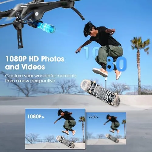 ATTOP FPV Drone with Camera for Adults/Kids/Beginners, Total 30 Mins Flight time FPV Drones, 120°Wide View, Easy Control with Remote/App/Voice/Gesture/Gravity, 1 Key Operation, Boys & Girls Toy Drone 5 ATTOP FPV Drone with Camera for Adults/Kids/Beginners, Total 30 Mins Flight time FPV Drones, 120°Wide View, Easy Control with Remote/App/Voice/Gesture/Gravity, 1 Key Operation, Boys & Girls Toy Drone - Image 5