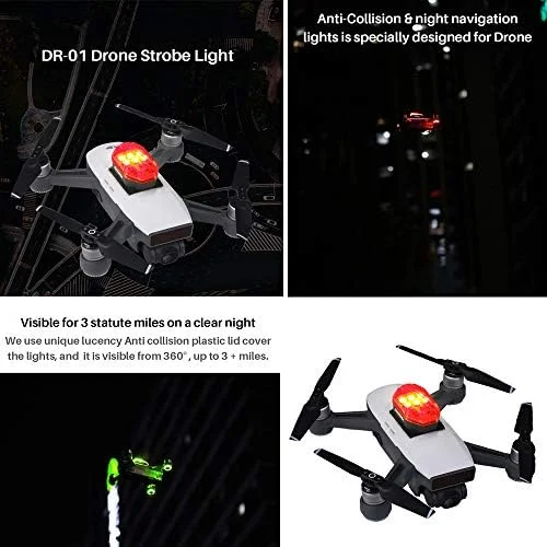 Beacon Pet Drone Gentle Flash LED Gentle 3 Mannequin RGB Common Drone Location Indicator Gentle for Night time Flight Looking Lighting Drone Equipment Gradual Flash/Strobe - Image 4