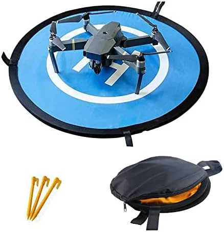 Antetek Double Sided Drone Touchdown Pad,Blue and Orange ... - Image 2