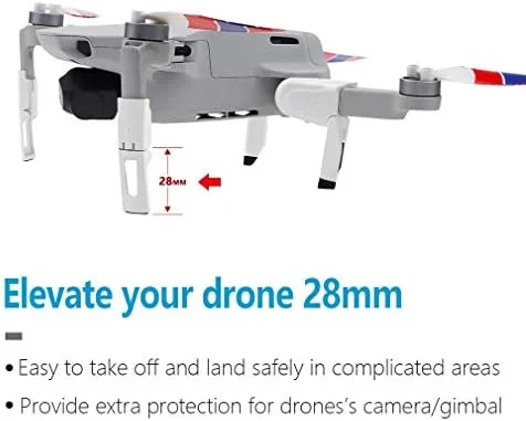 Hanatora Foldable heightened Touchdown Gear for DJI Mini ... - Image 4