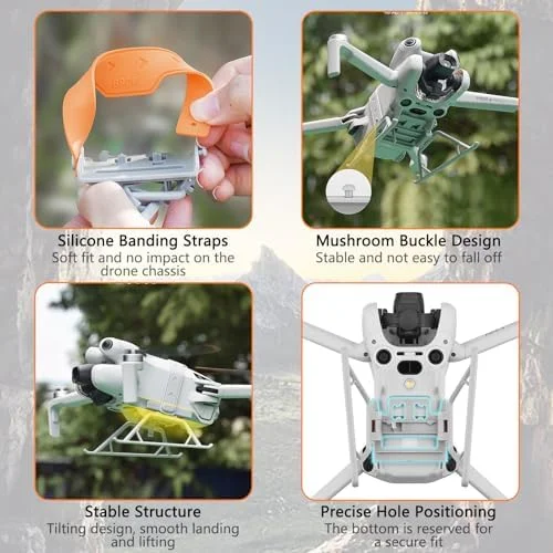 Touchdown Gear for DJI Mini 4 Professional, Foldable Toes Prolonged... - Image 5