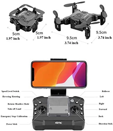 Mini Drone for Youngsters, Grownup and Newbie, NEXTAKE Foldable UAV Pocket RC Drone with Modular Battery, 360° Flip, Altitude Maintain, One Key Return, APP Management (HD Digicam Model) - Image 8