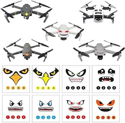 RCGEEK Stickers Set 3M Drone Decals Facial Expression S... - Image 2