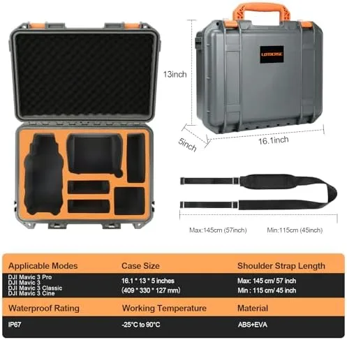 Mavic 3 Professional Waterproof Exhausting Carrying Case for DJI Mavic... - Image 6